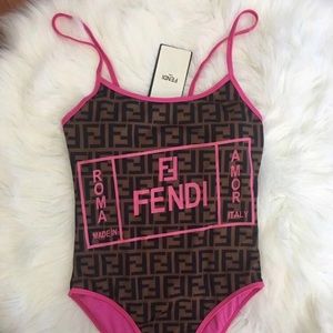 Fendi pink swimsuit